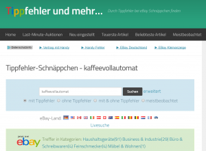 Screenshot Tippfehler.net